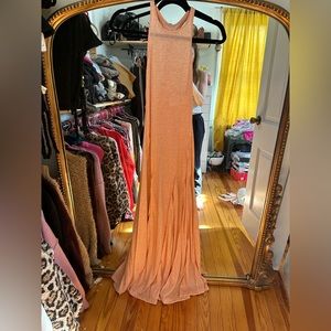 Free People August Night Maci Dress Size XS NWOT peach color